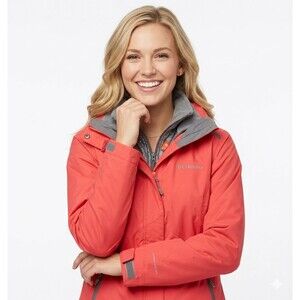 Columbia Women’s Arctic Trip II Interchange Jacket XL7067 Omni-Heat Red Size XL